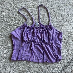 Purple milkmaid top/ Spaghetti Strap Top